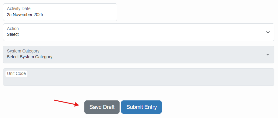 Draft usage screenshot 2